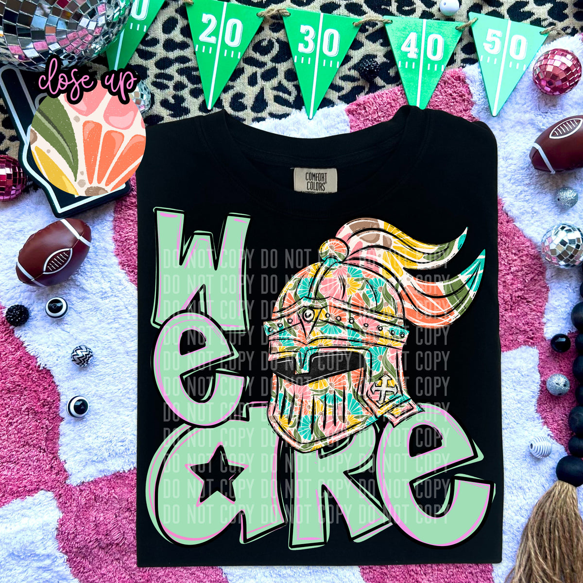 We Are Knights Florals 57986 DTF transfer