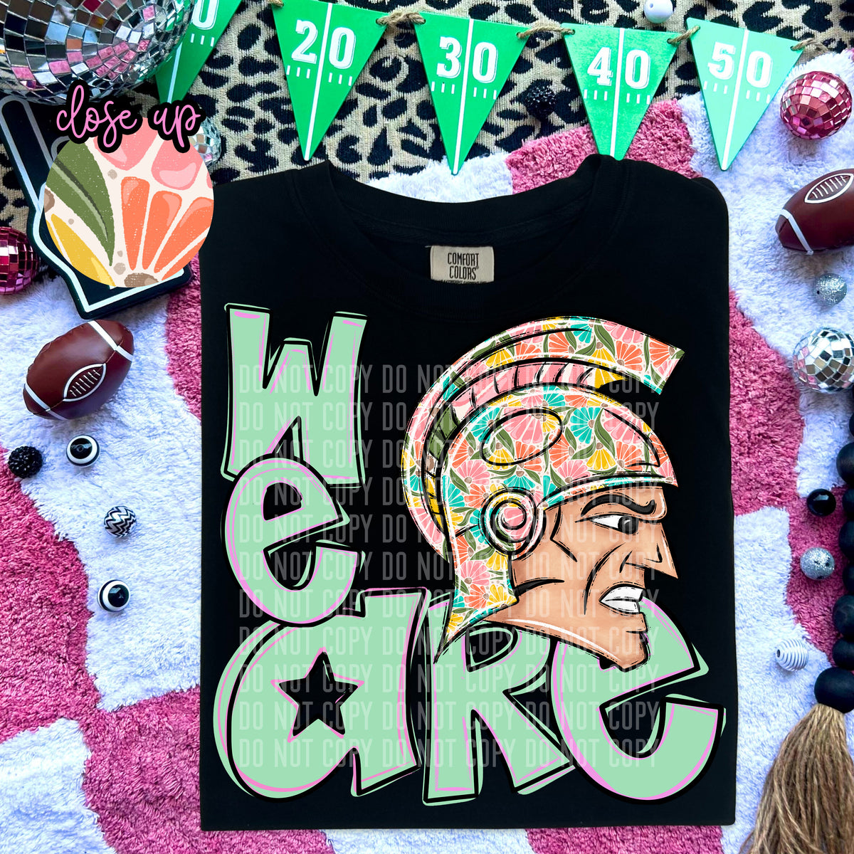 We Are Trojans Florals 57994 DTF transfer