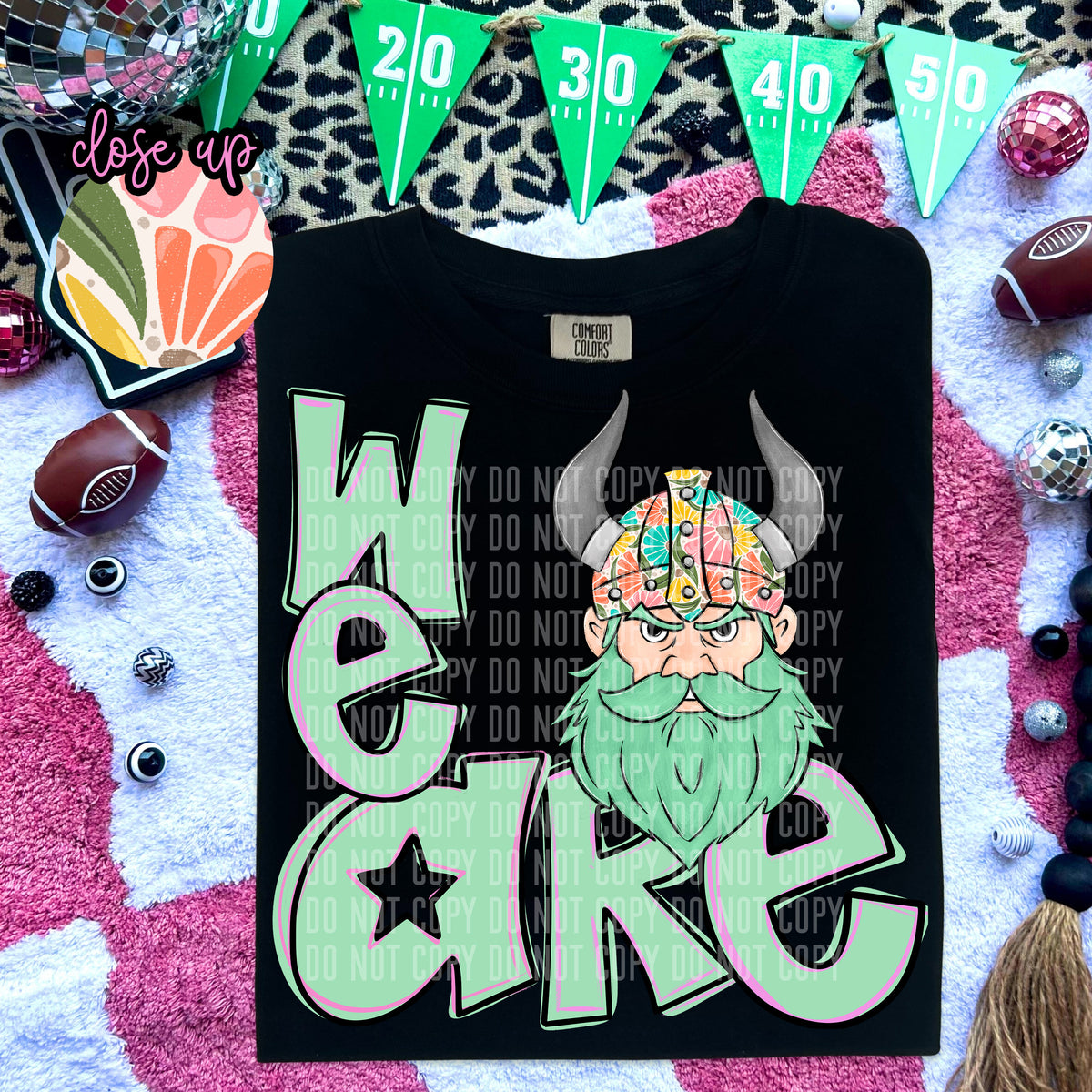 We Are Vikings Florals 57995 DTF transfer