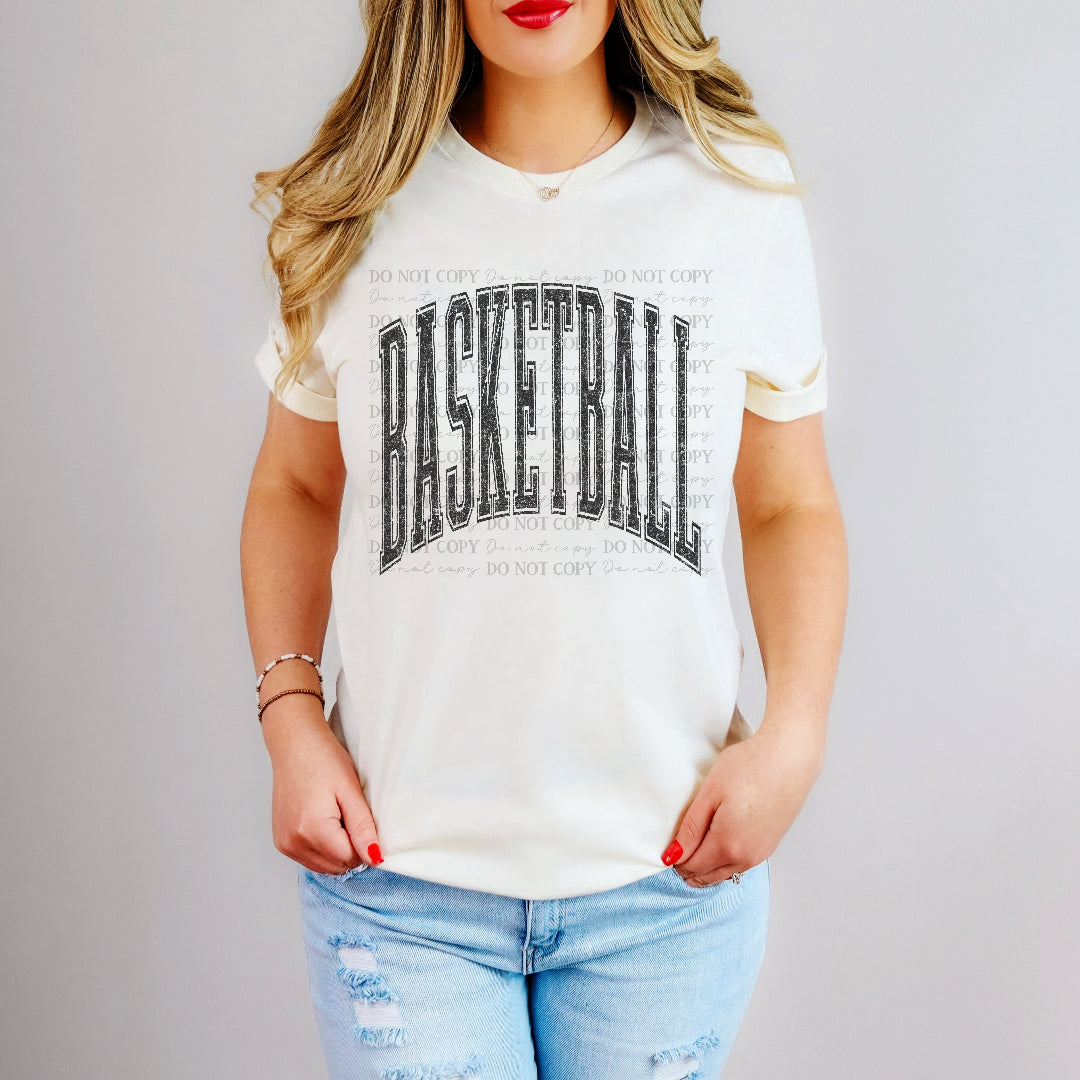 basketball grey (scarlow) DTF Transfer