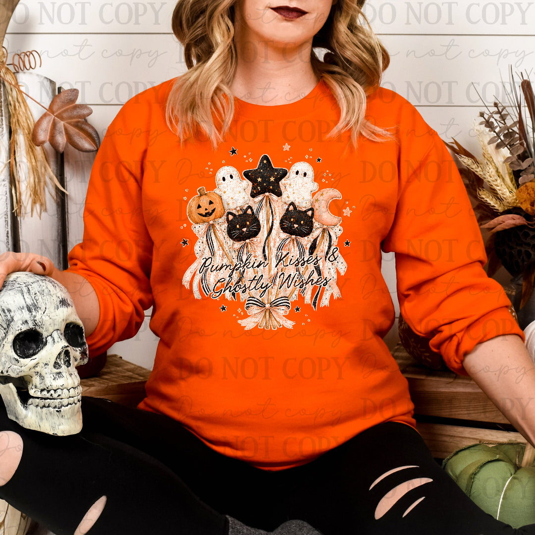 Pumpkin kisses & ghostly wishes (Scarlow) DTF Transfer