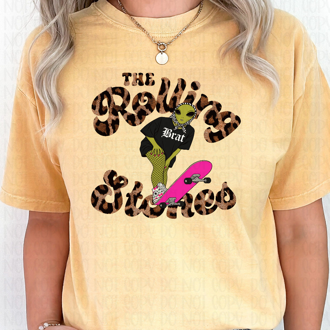 The rolling stones alien (CC) DTF Transfer
