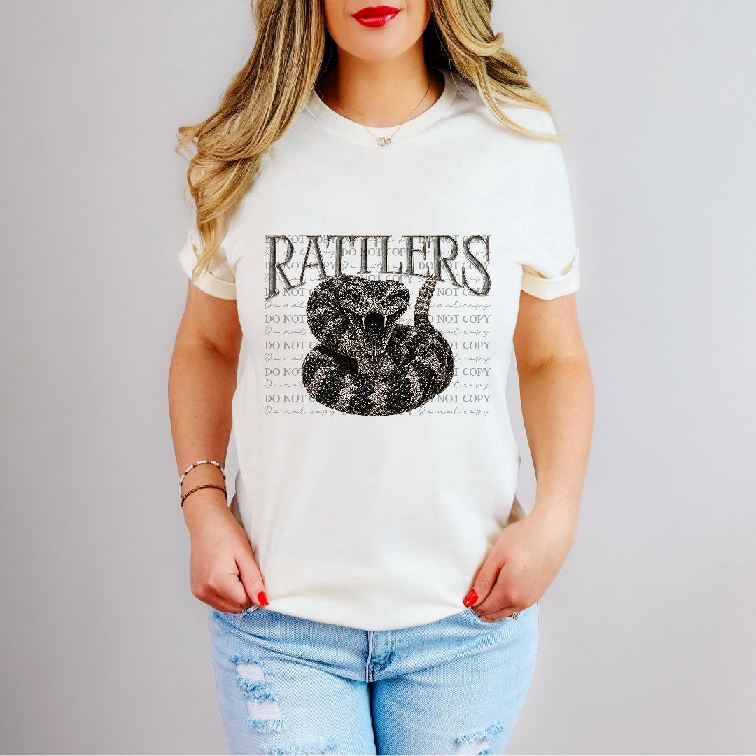 rattlers full body bling mascots (kayndi) DTF transfer