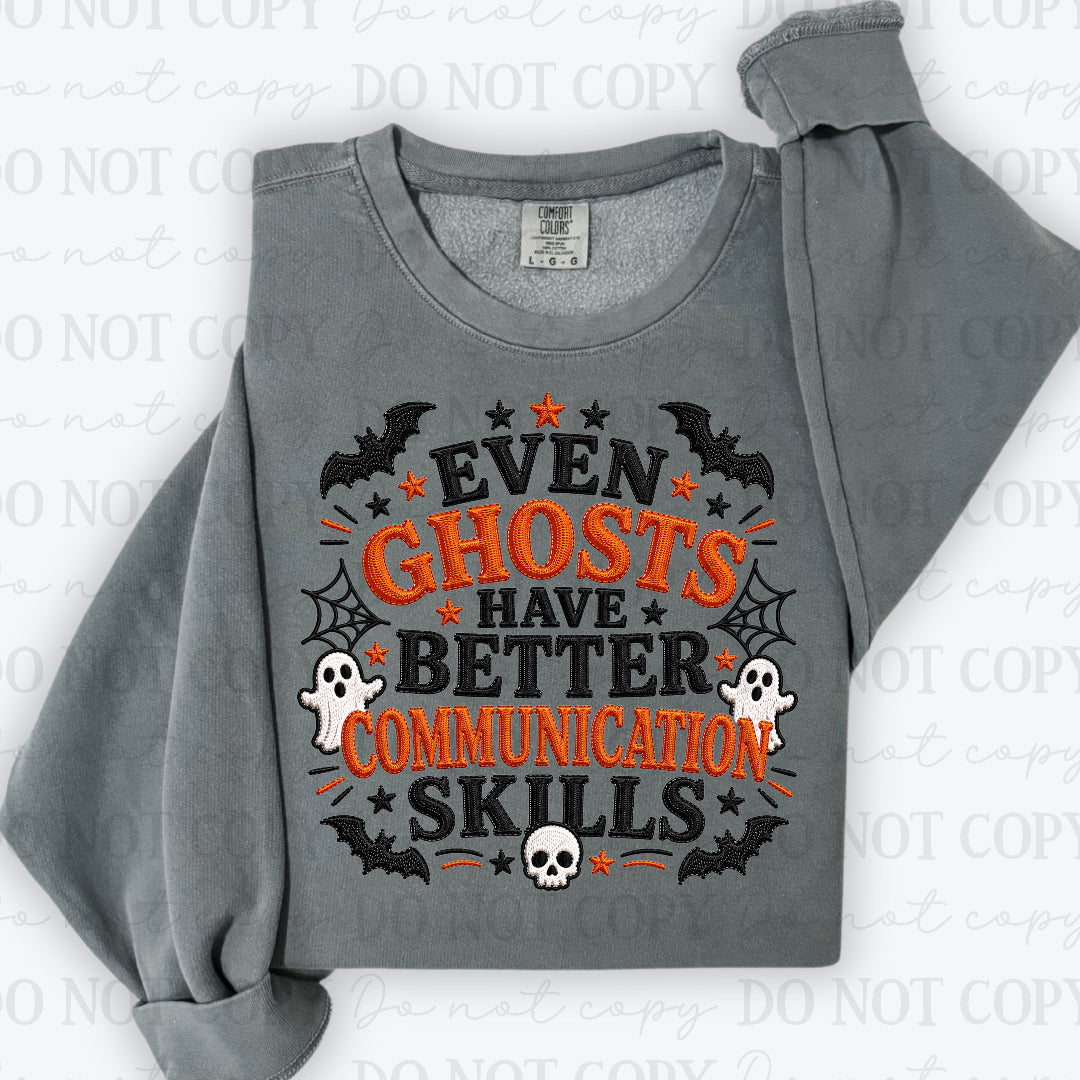 Even ghost have better communication skills (J&M) DTF Transfer