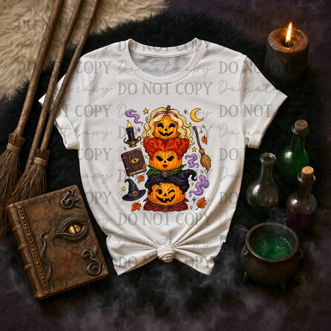 HP sisters pumpkin stack (STD) DTF Transfers