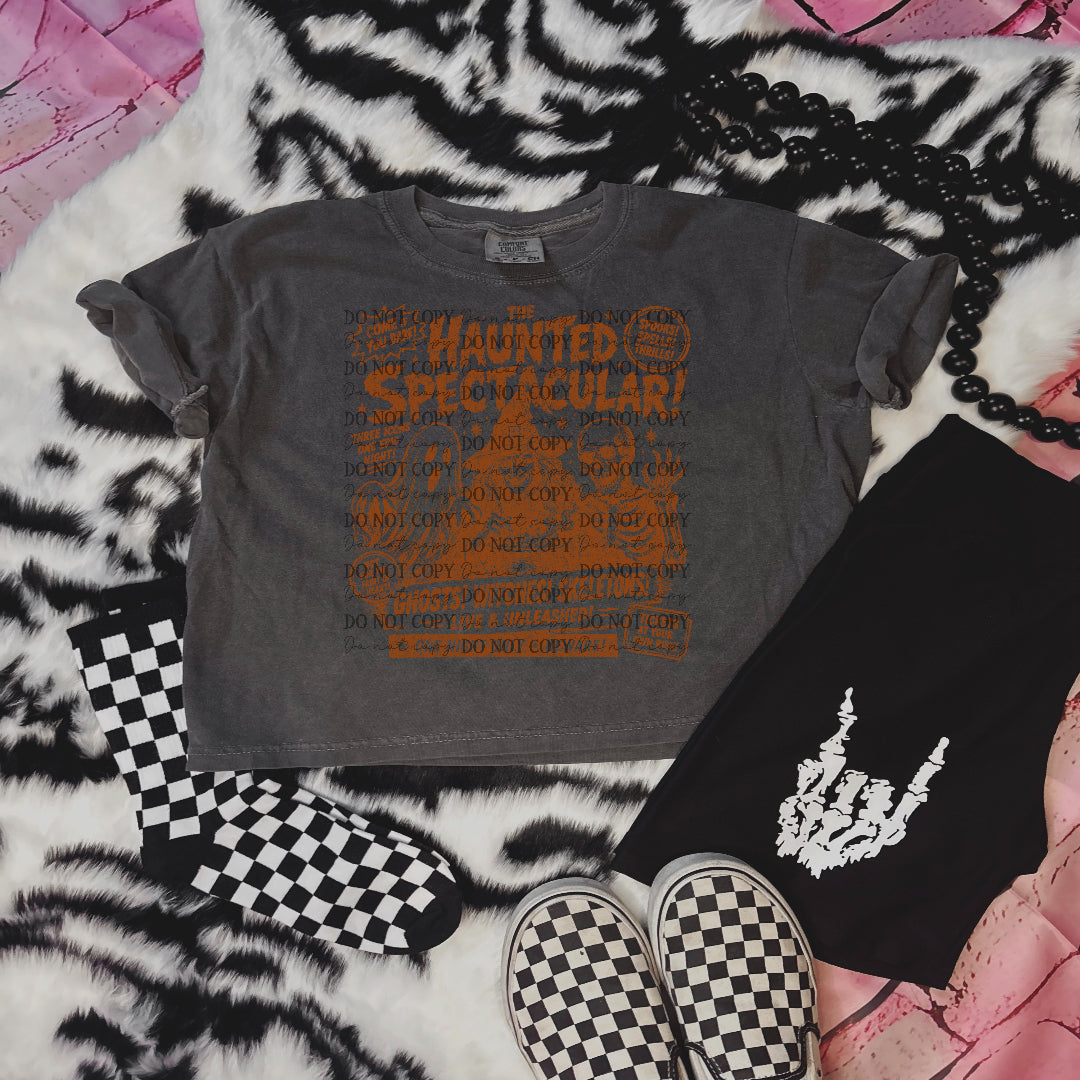 haunted spectacular ORANGE (scarlow) DTF Transfer