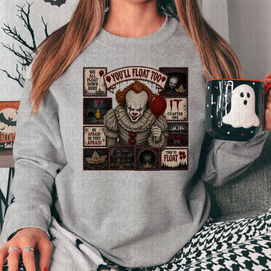 Time to float faux patchwork (JM) DTF transfer