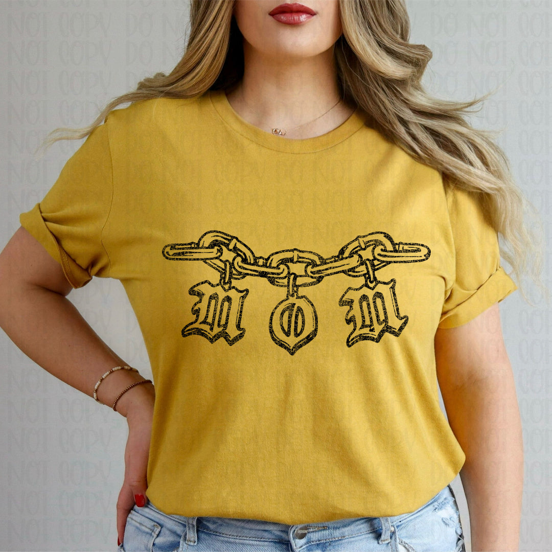 Mom chain BLACK (Scarlow) DTF Transfer