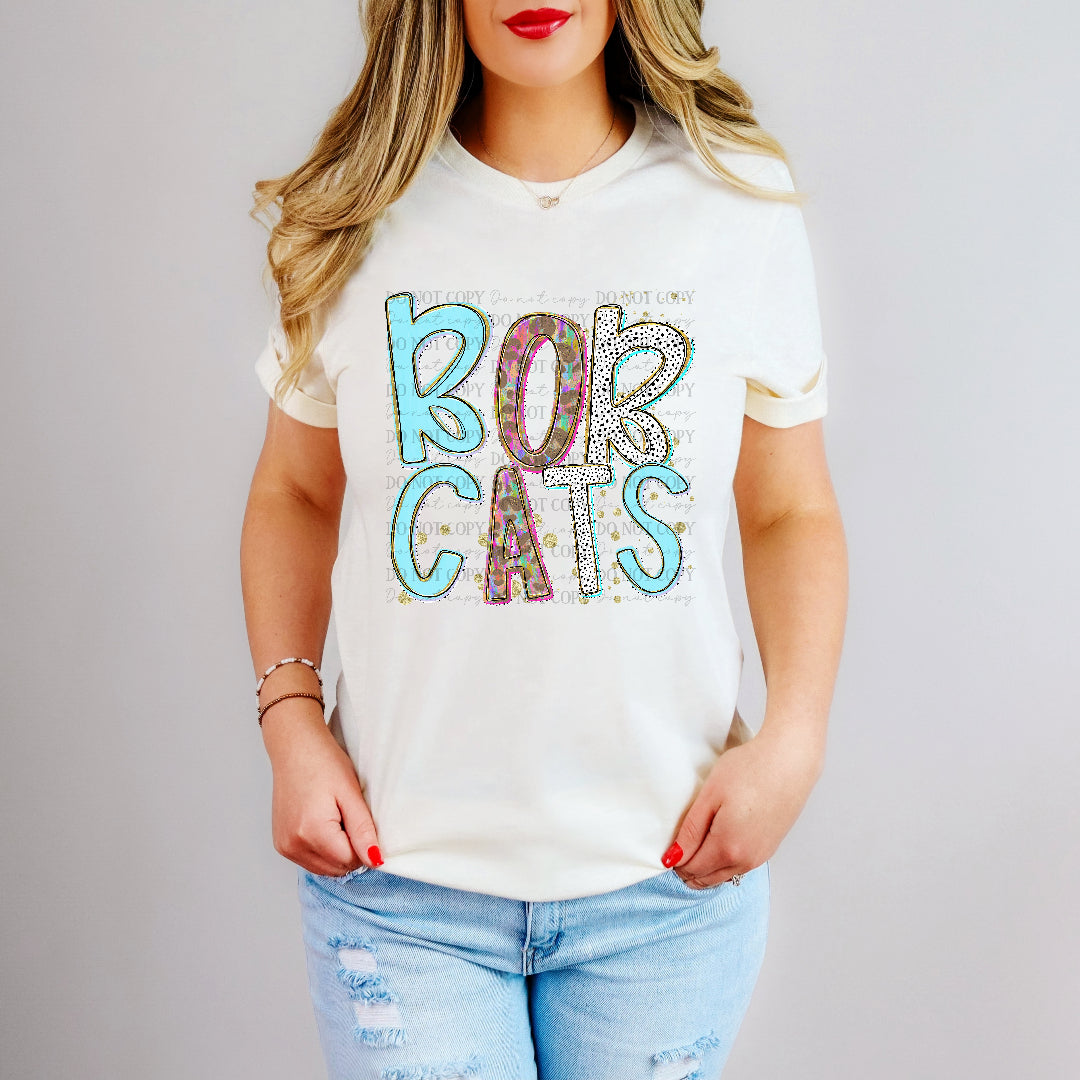 bobcats 27 painted pride stardust (caplinger) DTF Transfer