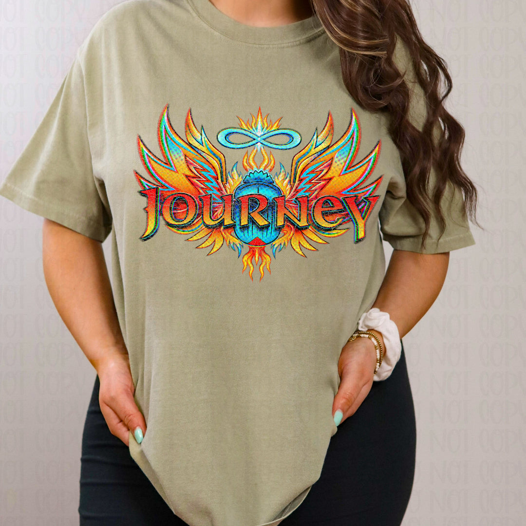 J colorful (Scarlow) DTF Transfer