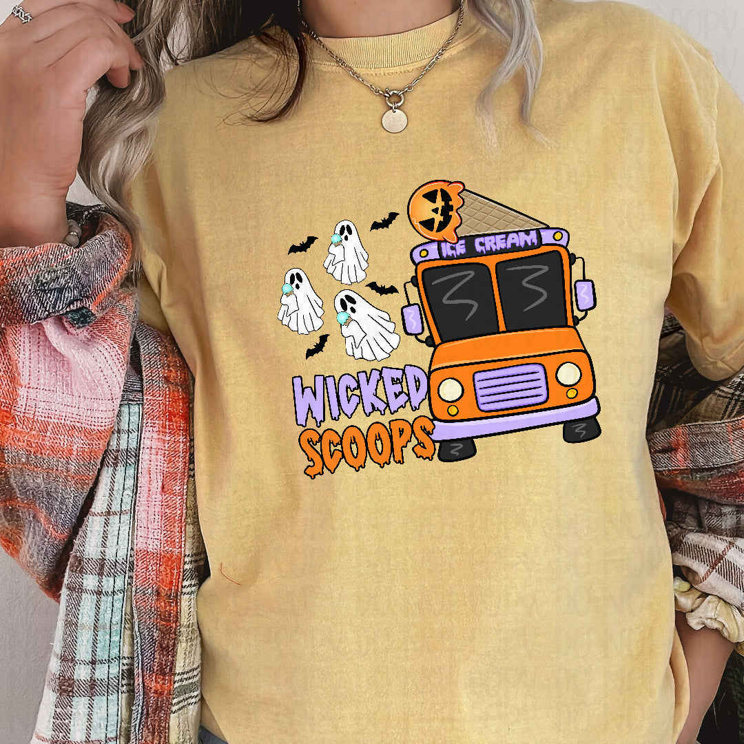 Wicked scoops ice cream (Ink) DTF Transfer