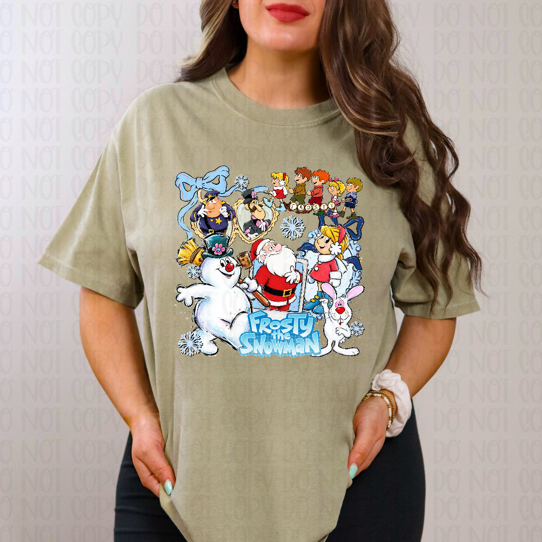 Snowman and friends collage (SSD) DTF Transfer