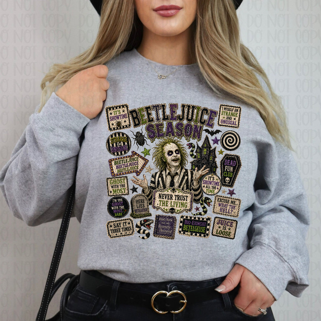 Juice season faux patchwork (JM) DTF transfer
