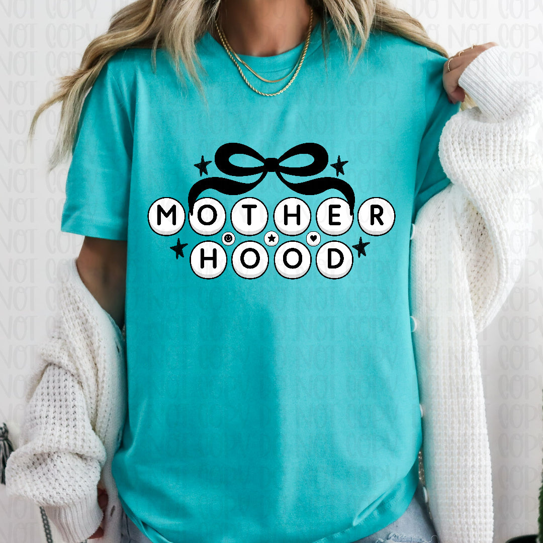 Motherhood beads and black bow (Lyttle) DTF Transfer