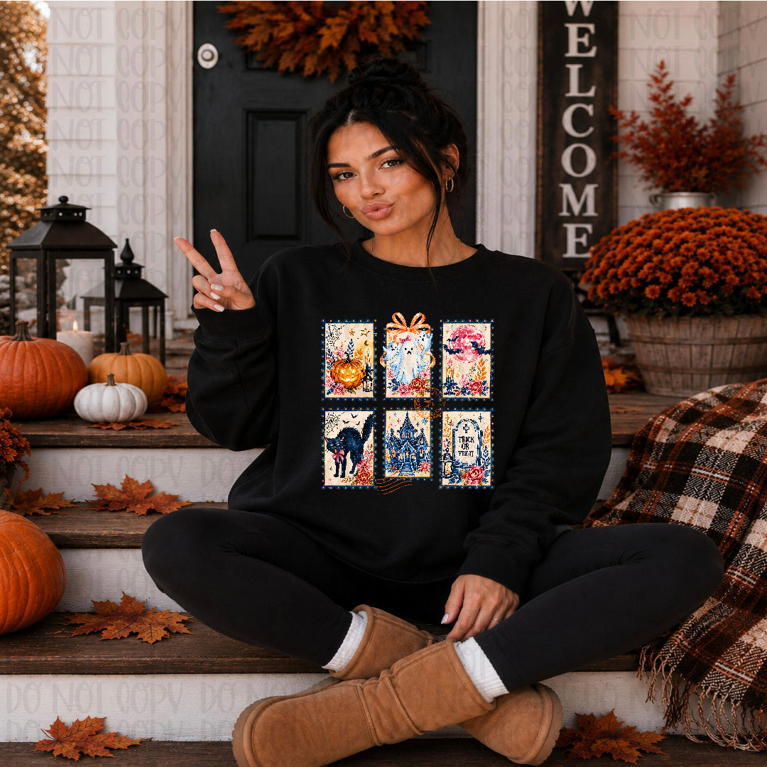 Colorful fall frames DTF transfer
