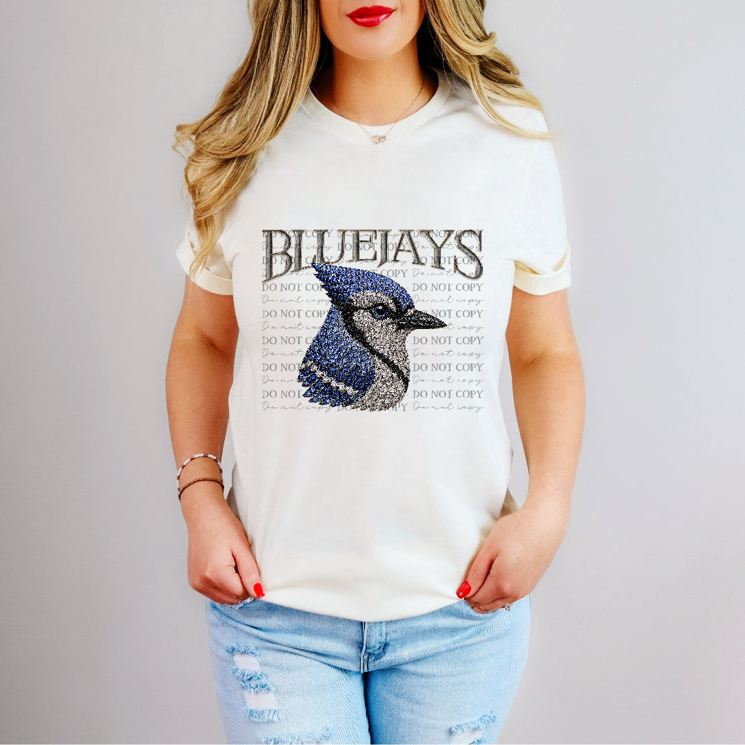 bluejays bluebird bling mascots (kayndi) DTF transfer