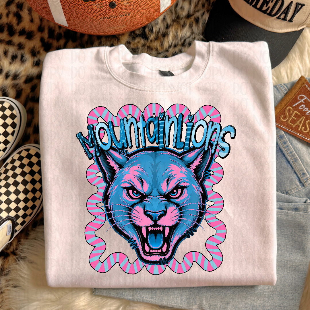 Mountainlions whimsy frame (Kayndi) DTF transfer