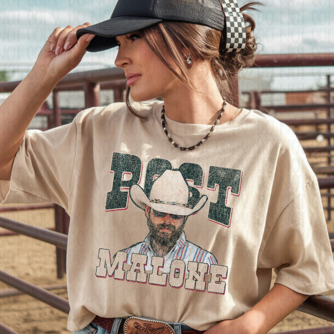 Post M country very grungy (Scarlow) DTF Transfer