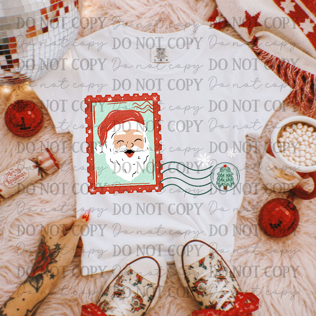 Light Tone Santa Stamp (Caplinger) DTF Transfer
