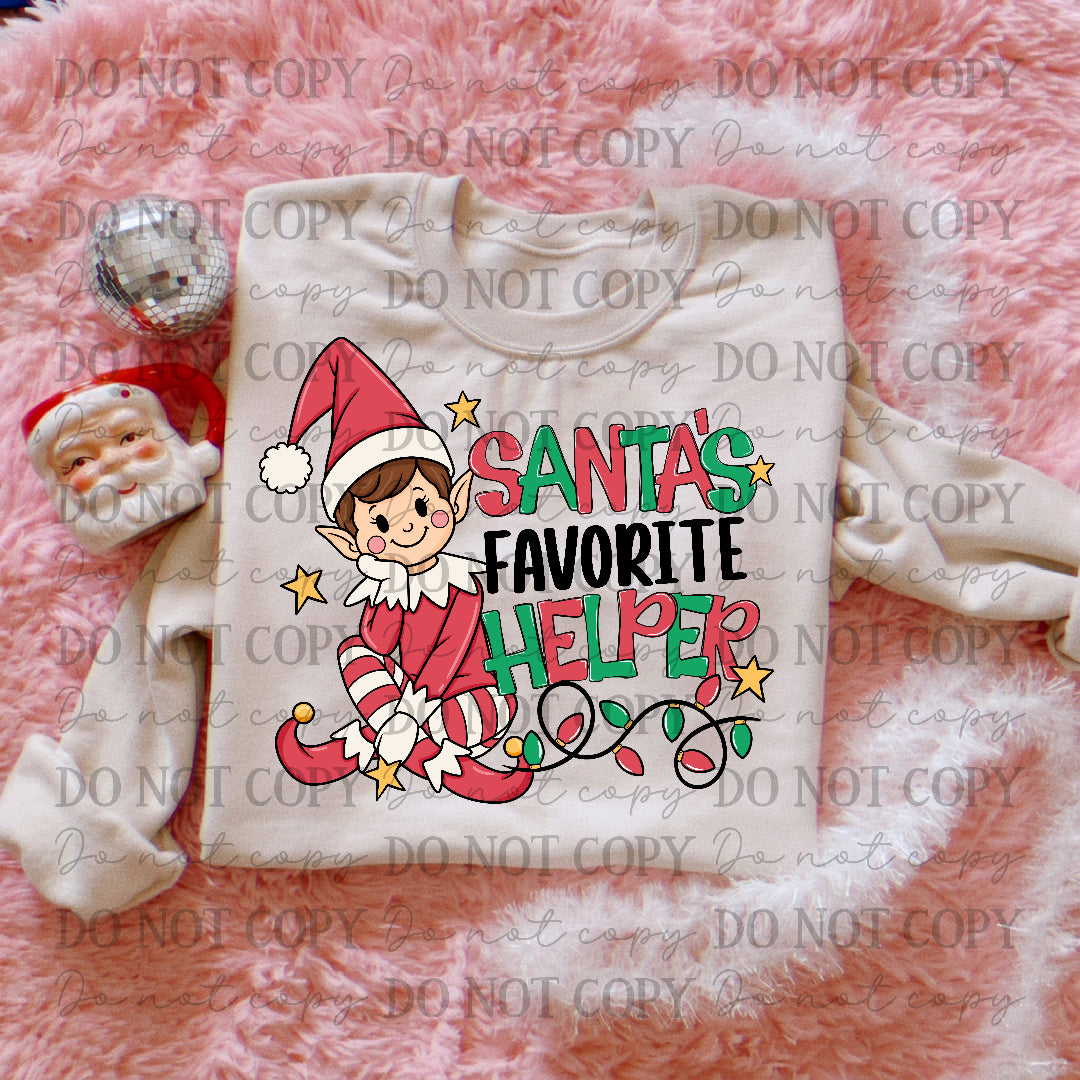 Santa's little helper-Sitting Elf (Carter) DTF Transfer
