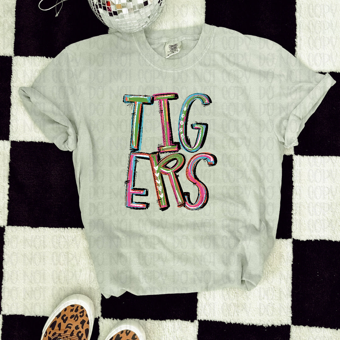 Tigers Pixie Words (S&G) DTF transfer