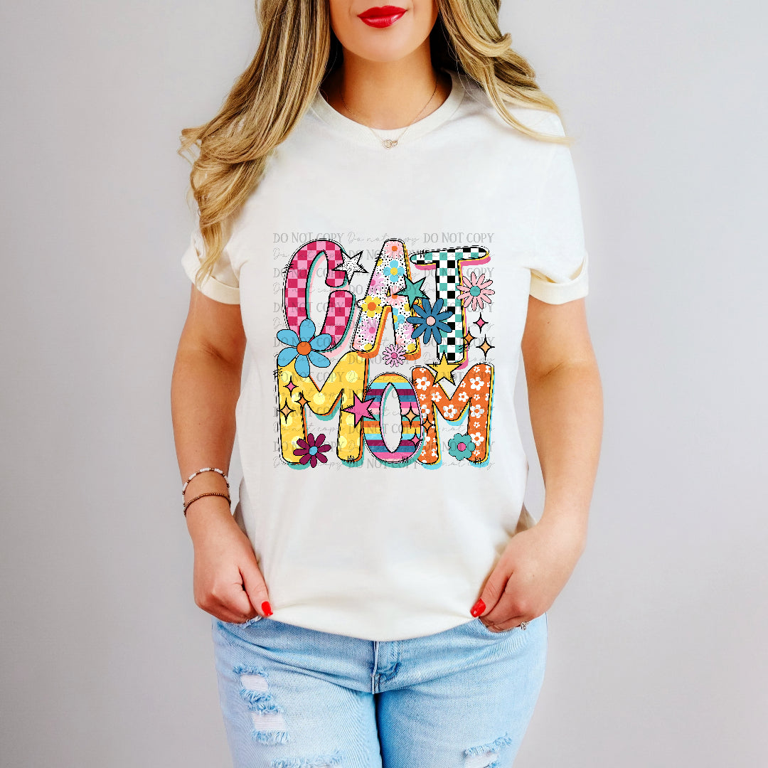 cat mom funky fresh (s&g) DTF Transfer