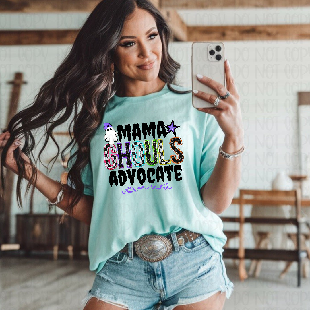 Mama ghouls advocate black (Texan) DTF Transfer