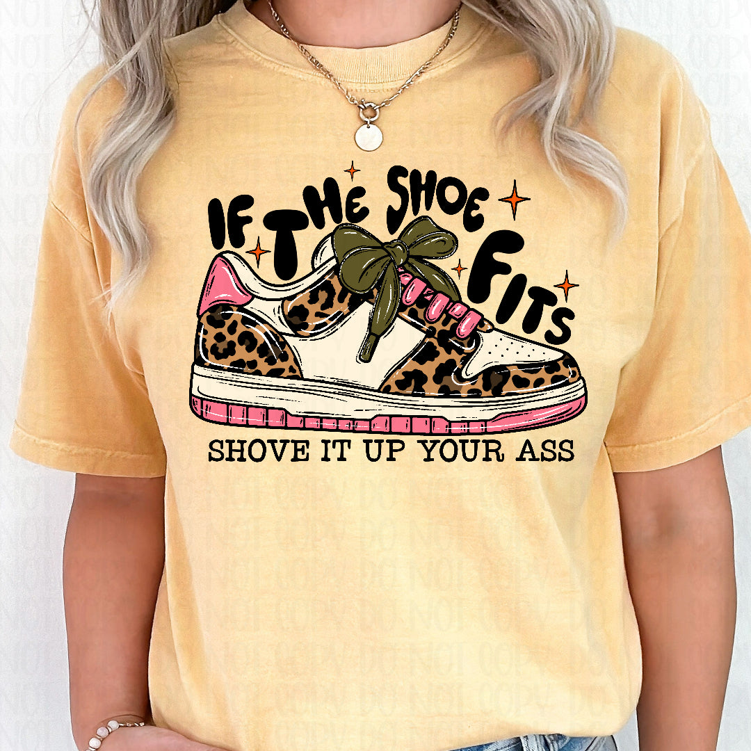 If the shoe fits leopard sneaker (CST) DTF Transfer