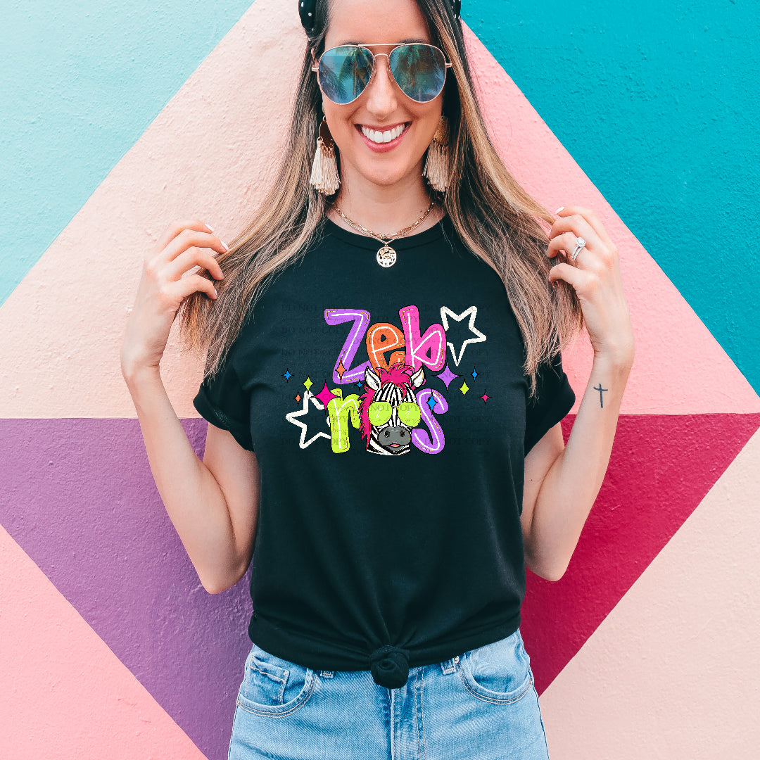 zebras mascot no check (dkdbk) DTF transfer