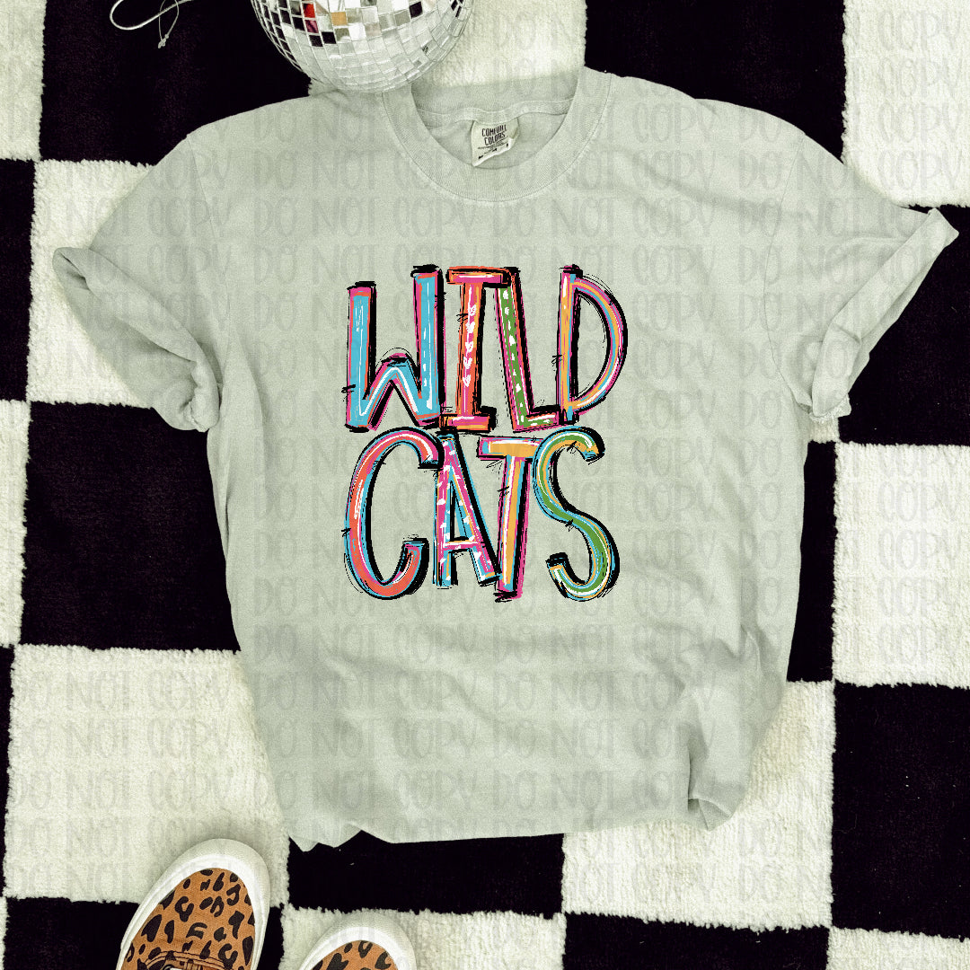 Wildcats Pixie Words (S&G) DTF transfer