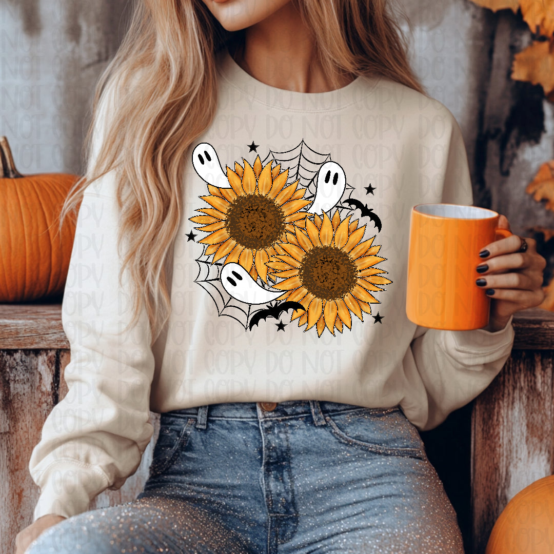 Sunflowers and ghost (Lyttle) DTF Transfer