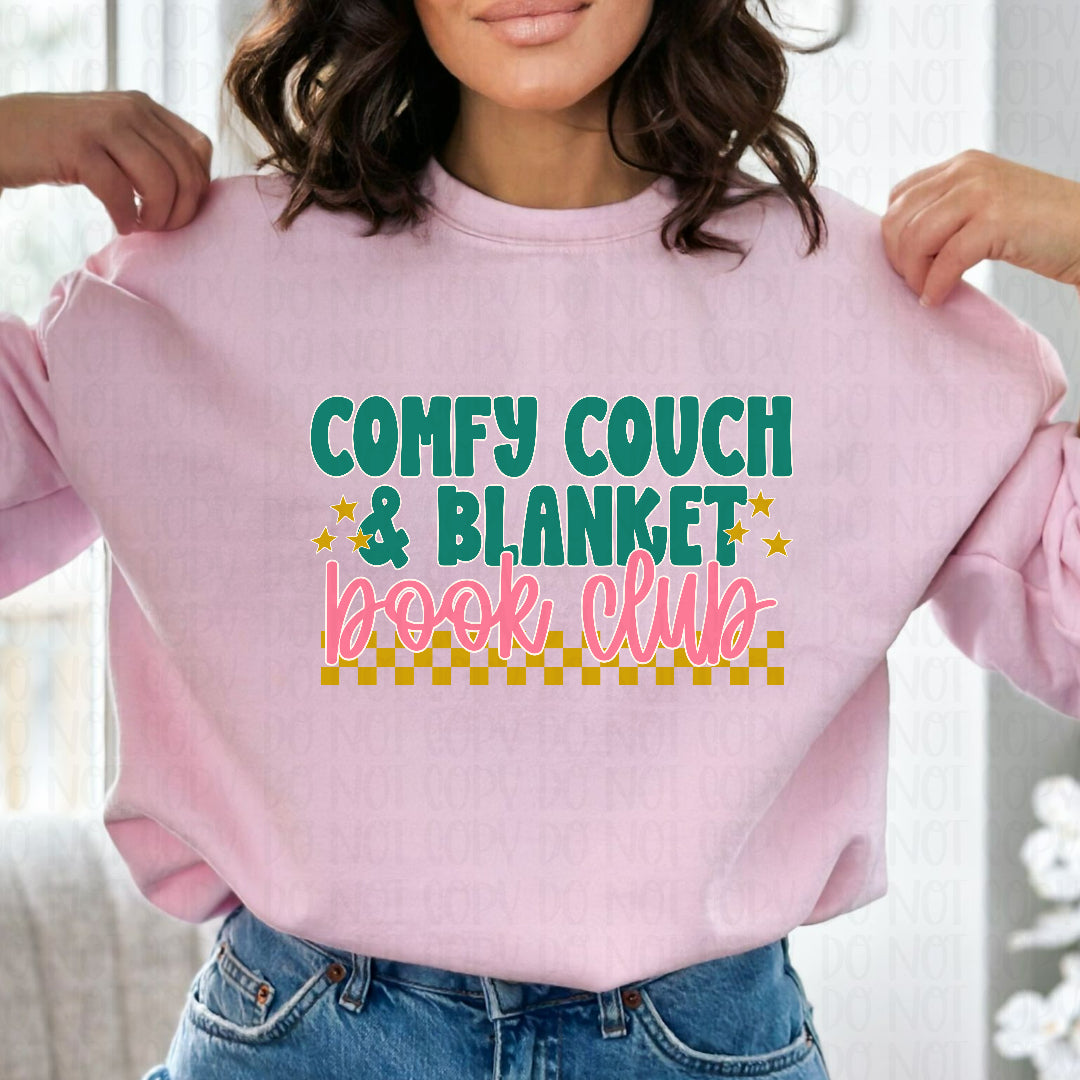 Comfy couch & blanket book club (Scarlow) DTF Transfer