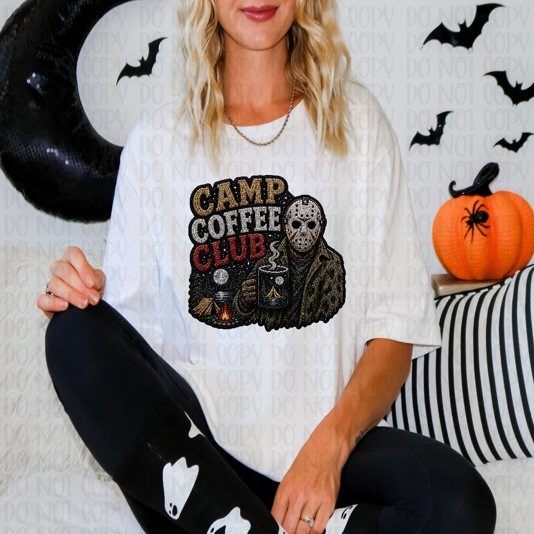 Camp coffee club Sunday Special DTF transfer