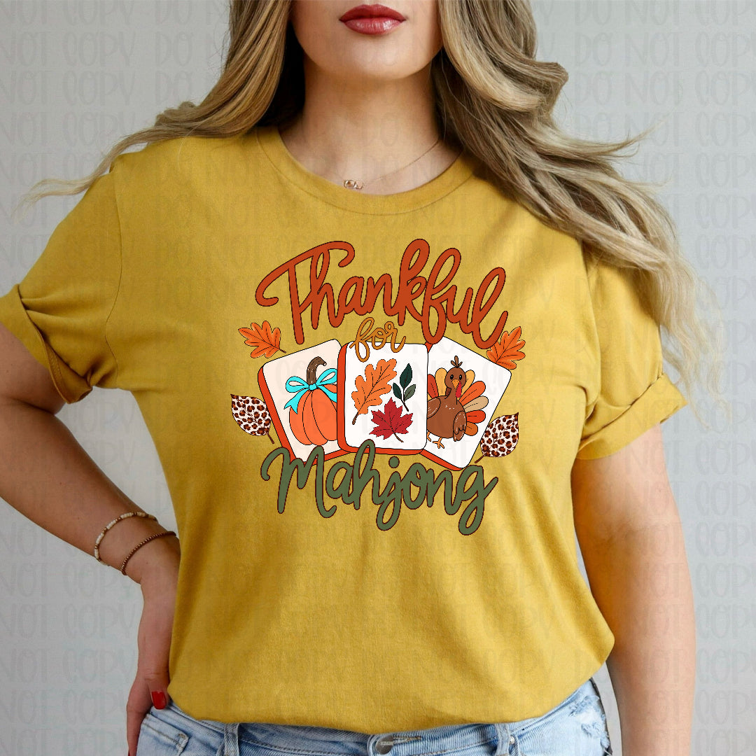 Thankful mahjong (Irene) DTF transfer