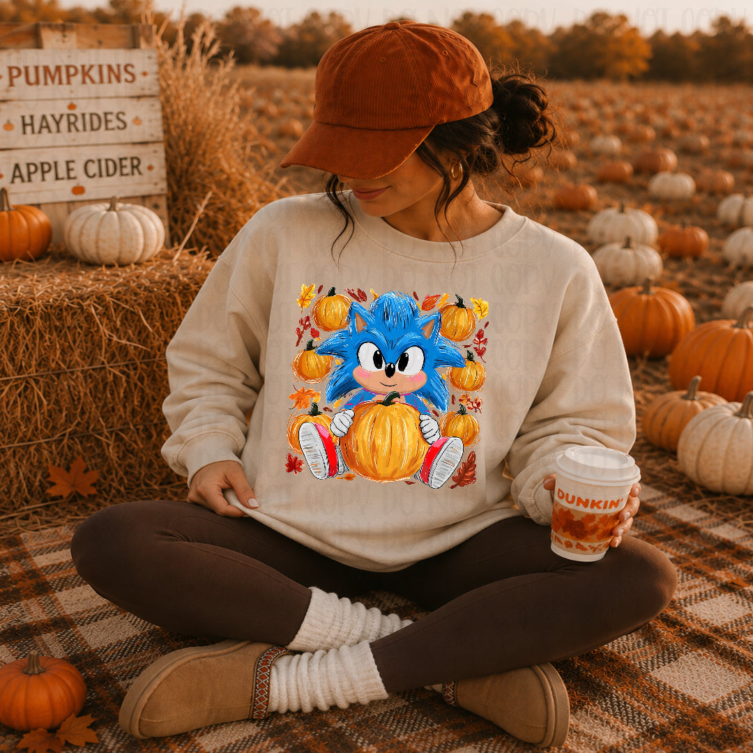 Sonic pumpkin patch (SSD) DTF transfer