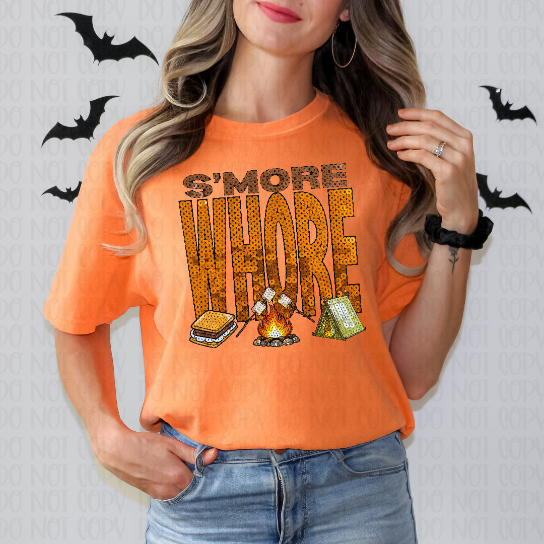 S'more whore faux rhinestone (HW) DTF Transfer
