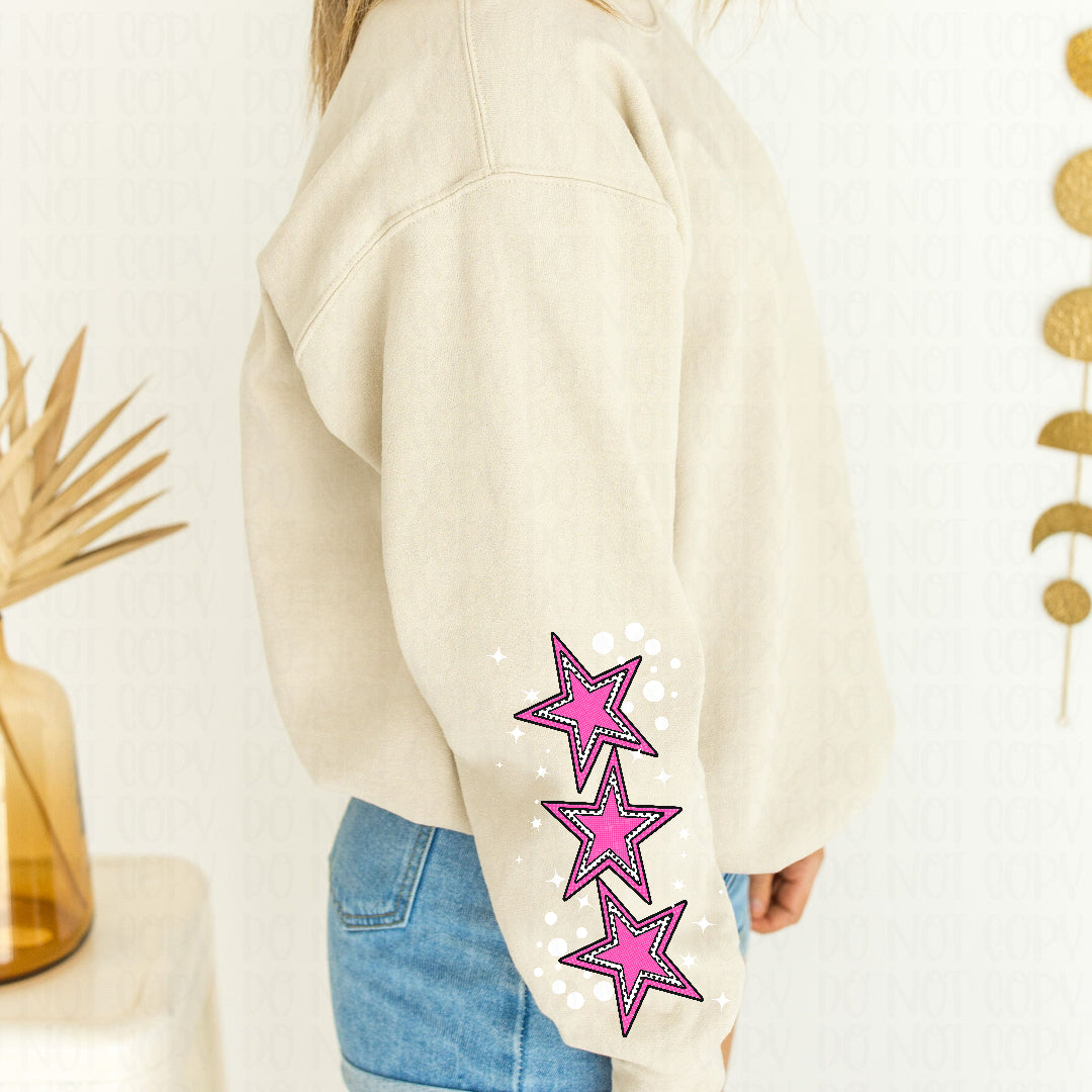 Stars and dots (SLEEVE ONLY) (Texan) DTF Transfer