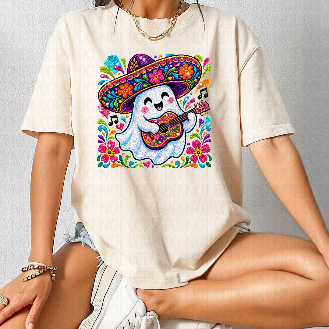Mariachi ghost faux sequins (Crafti) DTF Transfer