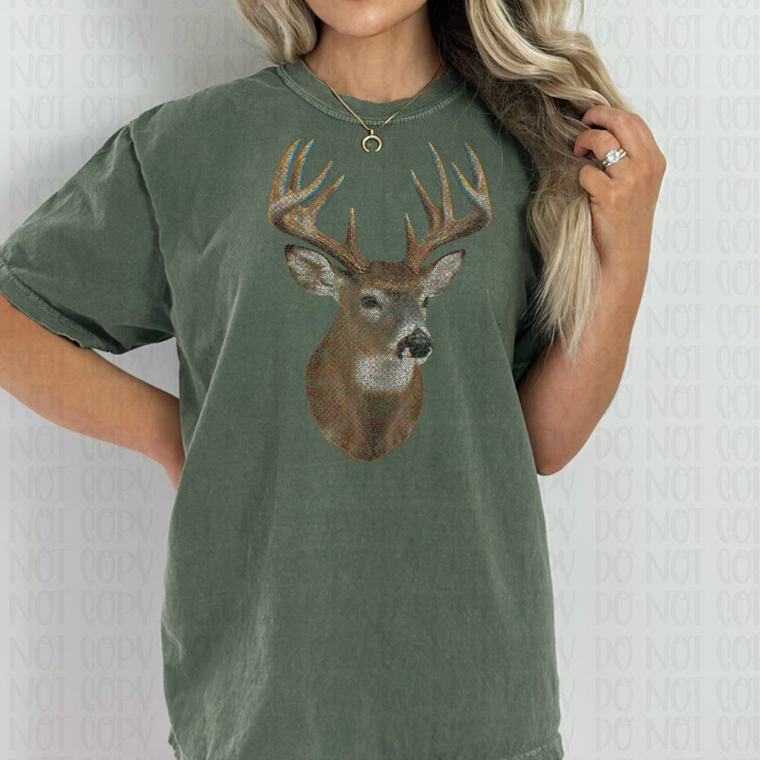 Deer halftone (Scarlow) DTF Transfer