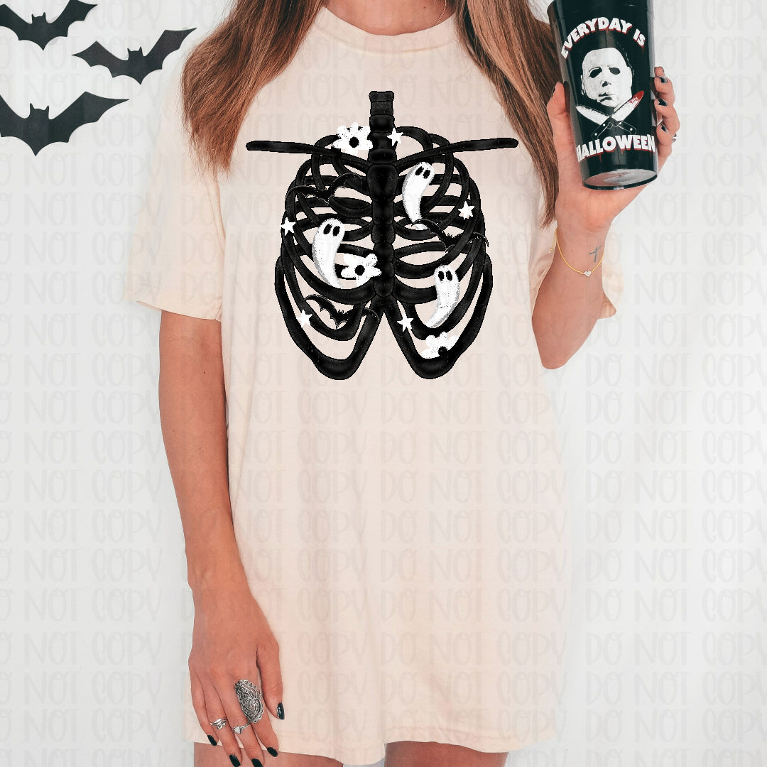 Ghost ribcage (Lyttle) DTF Transfer