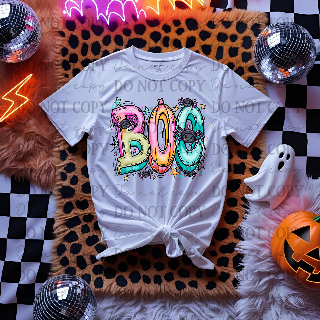 BOO with cute spiders (NDC)DTF Transfer