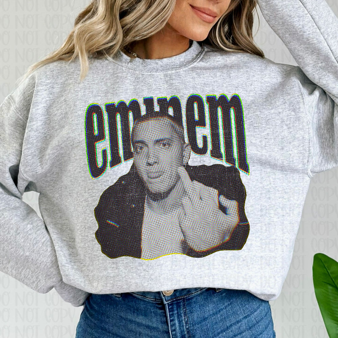 Emi green outline grungy (Scarlow) DTF Transfer