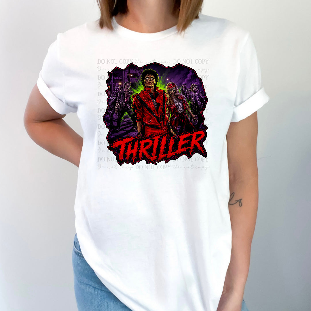 Thrill MJ purple background (Divine) DTF Transfer