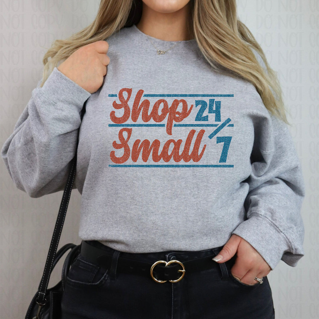 Shop small 24/7 red and blue (Scarlow) DTF Transfer