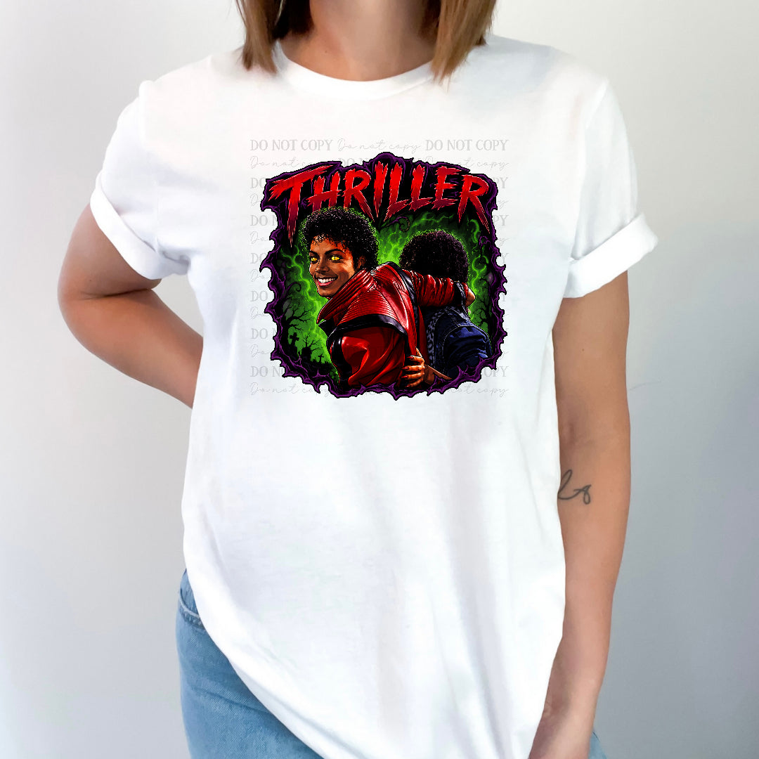 Thrill MJ green background (Divine) DTF Transfer