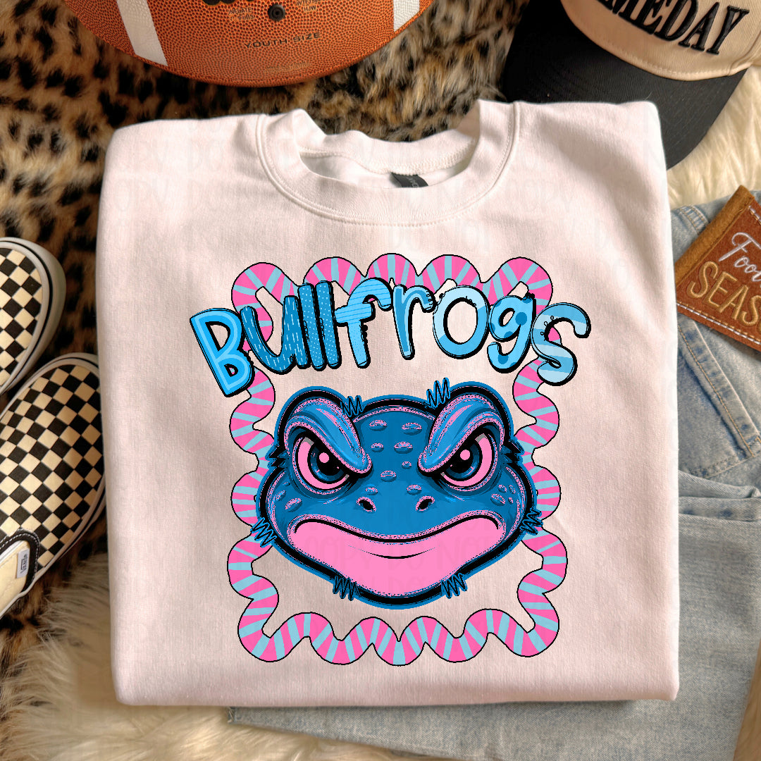 Bullfrogs whimsy frame (Kayndi) DTF transfer