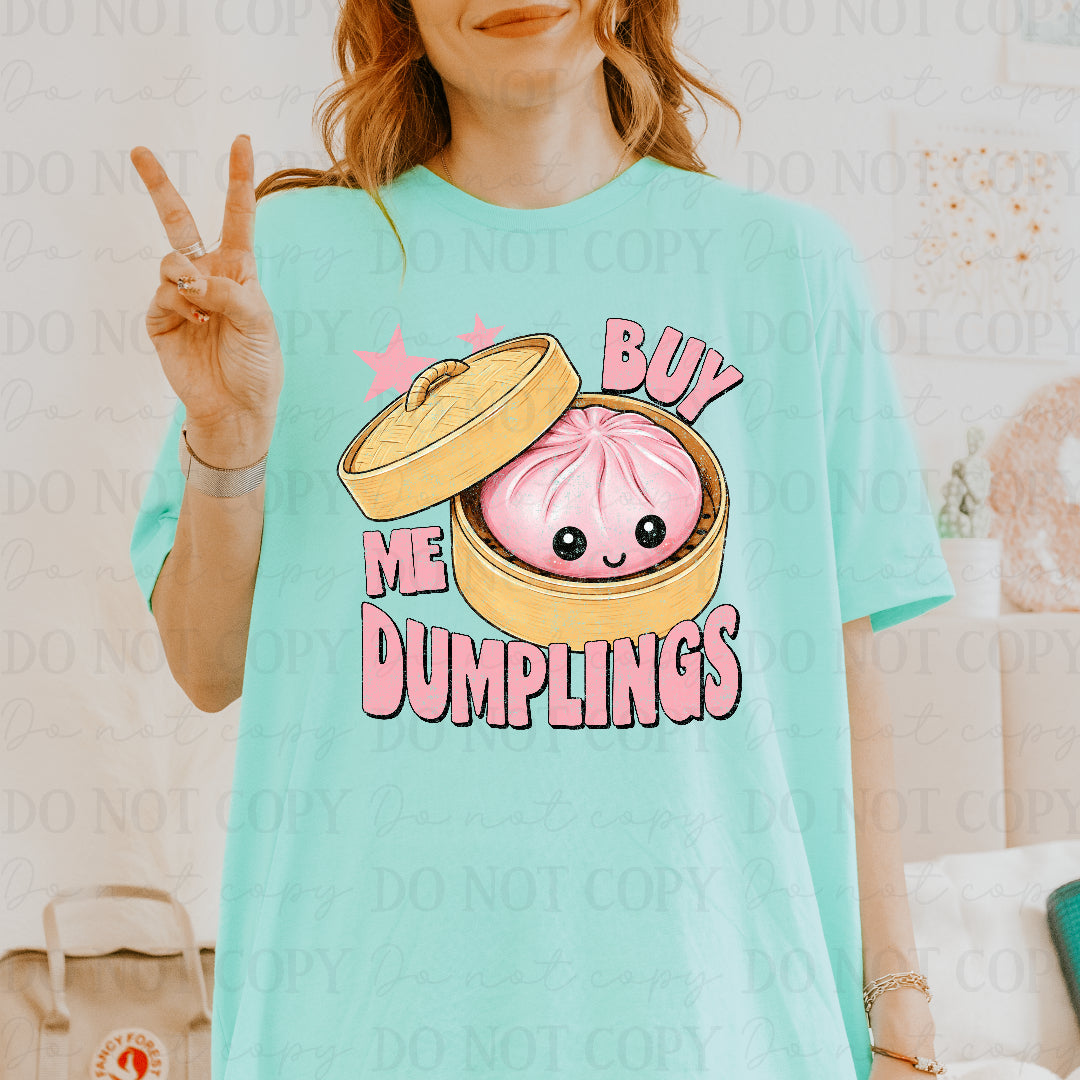 Buy me dumplings pink (Scarlow) DTF Transfer