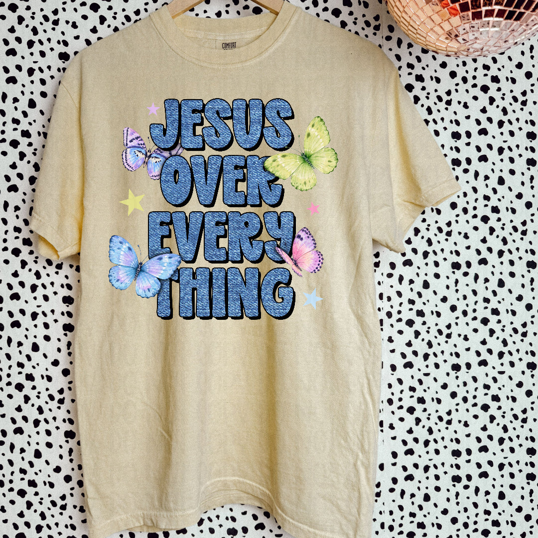 Jesus over everything butterflies (Scarlow) DTF Transfer