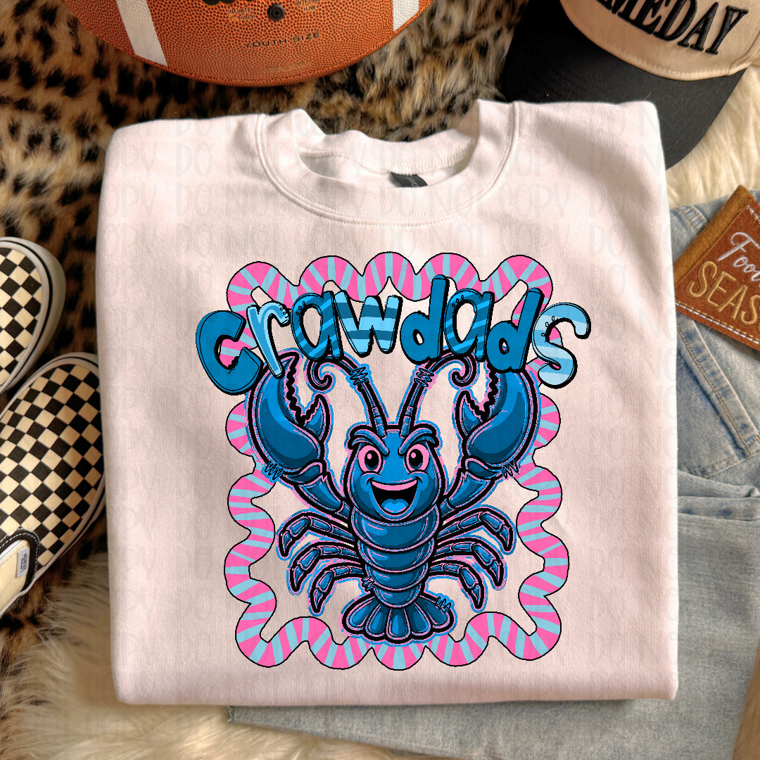 Crawdads whimsy frame (Kayndi) DTF transfer