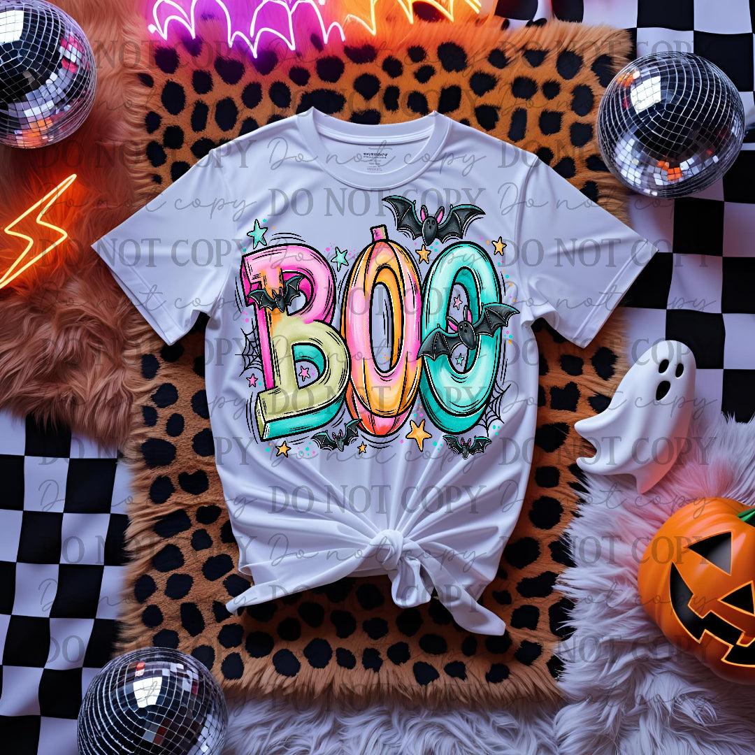 BOO with cute bats (NDC)DTF Transfer